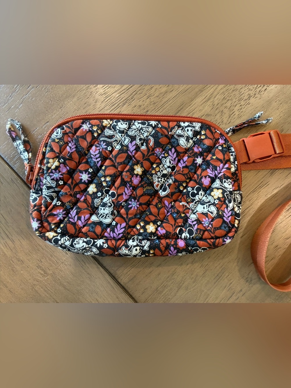 Vera Bradley Disney Mickey Minnie Flirty Floral Mini Belt Bag Fanny Pack